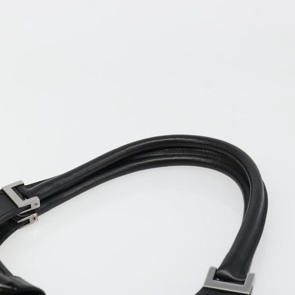 GUCCI Jackie Shoulder Bag Leather Black Silver 002 1067 Auth 187042SAV
