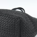 BOTTEGA VENETA INTRECCIATO Cabas MM Hand Bag Leather Black Auth 187044SAV-9