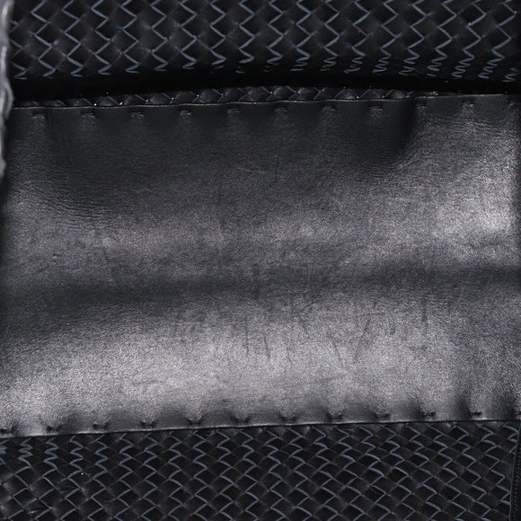 BOTTEGA VENETA INTRECCIATO Cabas MM Hand Bag Leather Black Auth 187044SAV
