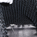 BOTTEGA VENETA INTRECCIATO Cabas MM Hand Bag Leather Black Auth 187044SAV-11