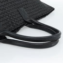 BOTTEGA VENETA INTRECCIATO Cabas MM Hand Bag Leather Black Auth 187044SAV-7