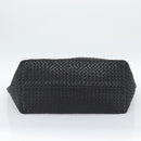 BOTTEGA VENETA INTRECCIATO Cabas MM Hand Bag Leather Black Auth 187044SAV-5