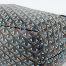 GOYARD Herringbone Saint Louis PM Tote Bag PVC Turquoise Blue Silver Auth 187046-10