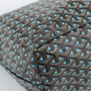 GOYARD Herringbone Saint Louis PM Tote Bag PVC Turquoise Blue Silver Auth 187046-11