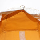 GOYARD Herringbone Boeing 55 Boston Bag PVC White Silver Auth 187047A-19