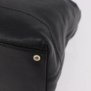 CHANEL Chain Shoulder Bag Caviar Skin Black Gold CC Auth 187048SAV-15