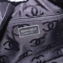 CHANEL Chain Shoulder Bag Caviar Skin Black Gold CC Auth 187048SAV-17