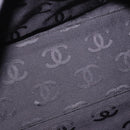 CHANEL Chain Shoulder Bag Caviar Skin Black Gold CC Auth 187048SAV-11