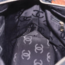 CHANEL Chain Shoulder Bag Caviar Skin Black Gold CC Auth 187048SAV-18