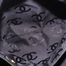 CHANEL Chain Shoulder Bag Caviar Skin Black Gold CC Auth 187048SAV-21