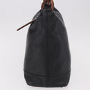 CHANEL Chain Shoulder Bag Caviar Skin Black Gold CC Auth 187048SAV-4