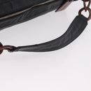 CHANEL Chain Shoulder Bag Caviar Skin Black Gold CC Auth 187048SAV-7