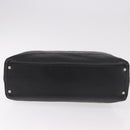 CHANEL Chain Shoulder Bag Caviar Skin Black Gold CC Auth 187048SAV-5