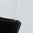PRADA Schoudertas Leer Zwart Zilver Auth 187050A-8