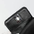 CHANEL Chain Shoulder Bag Tweed Silver Black CC Auth 187052SAM-19