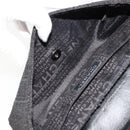 CHANEL Chain Shoulder Bag Tweed Silver Black CC Auth 187052SAM-21