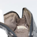 BOTTEGA VENETA INTRECCIATO Pouch Patent leather Black 132534 Auth 187055-17
