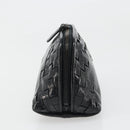 BOTTEGA VENETA INTRECCIATO Pouch Patent leather Black 132534 Auth 187055-3