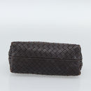 BOTTEGA VENETA INTRECCIATO Pouch Leather Brown Gold 132535 Auth 187056-6