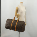 LOUIS VUITTON Monogram Keepall 50 Boston Bag M41426 LV Auth 187059-23