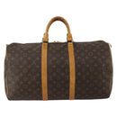LOUIS VUITTON Monogram Keepall 50 Boston Bag M41426 LV Auth 187059-2