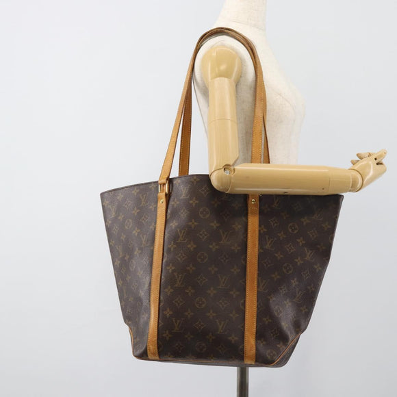 LOUIS VUITTON Monogram Sac Shopping Tote Bag M51108 LV Auth 187062