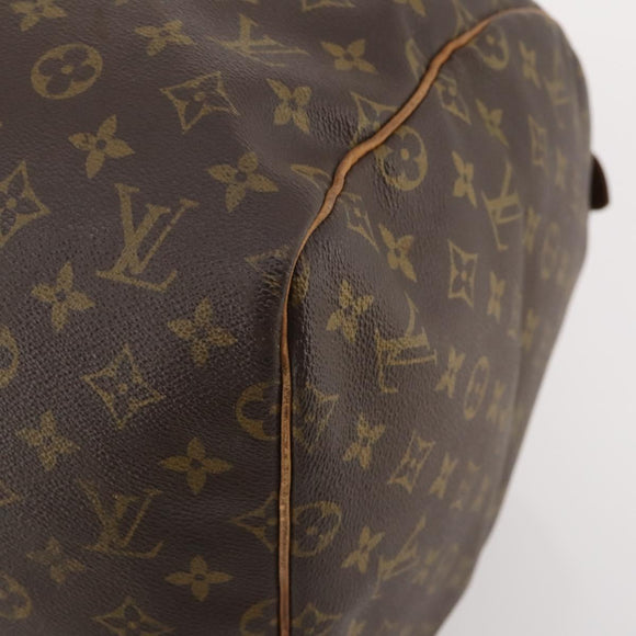 LOUIS VUITTON Monogram Keepall 55 Boston Bag M41424 LV Auth 187063
