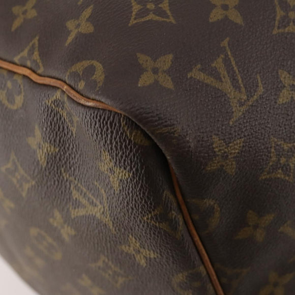 LOUIS VUITTON Monogram Keepall 55 Boston Bag M41424 LV Auth 187063