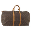 LOUIS VUITTON Monogram Keepall 55 Boston Bag M41424 LV Auth 187063-1