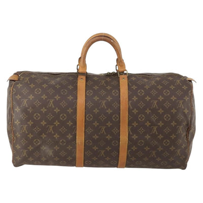 LOUIS VUITTON Monogram Keepall 55 Boston Bag M41424 LV Auth 187063 - 0