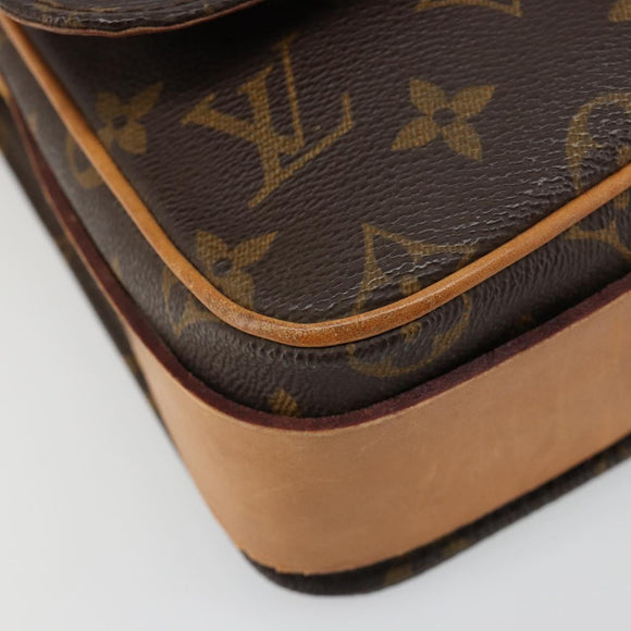 LOUIS VUITTON Monogram Cartouchiere MM Shoulder Bag M51253 LV Auth 187070A