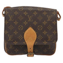 LOUIS VUITTON Monogram Cartouchiere MM Shoulder Bag M51253 LV Auth 187070A-13