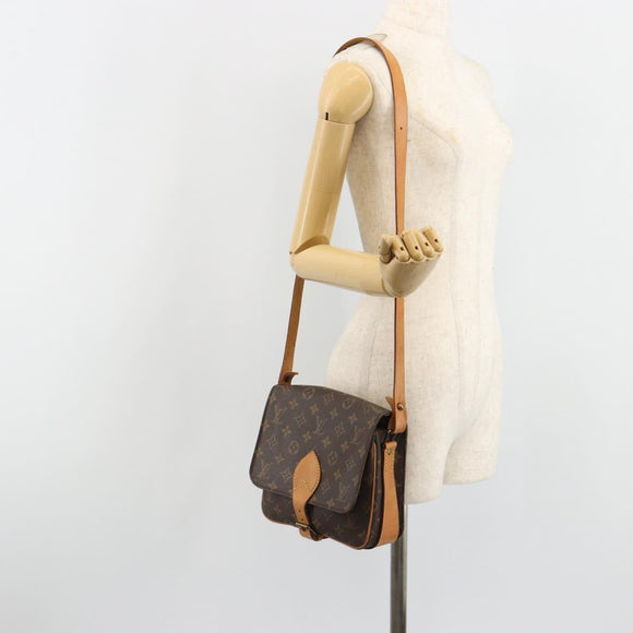 LOUIS VUITTON Monogram Cartouchiere MM Shoulder Bag M51253 LV Auth 187070A