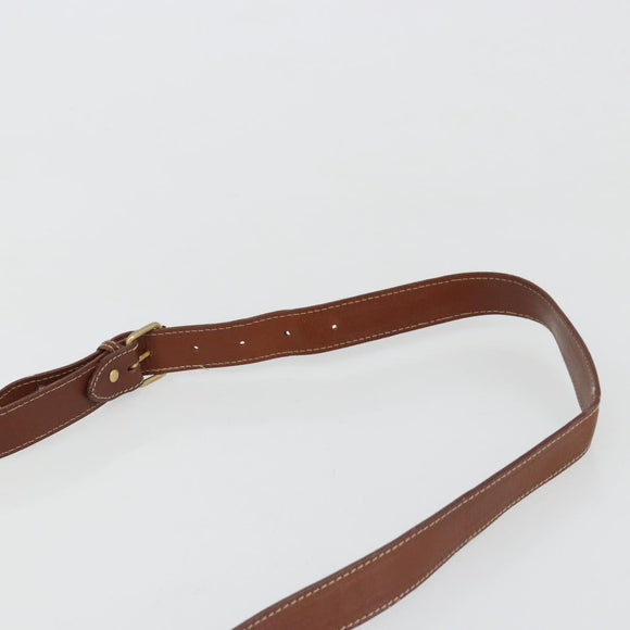 Burberrys Nova Check Shoulder Bag PVC Leather Beige Gold Auth 187080