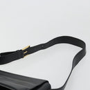 CELINE Shoulder Bag Leather Black Gold Auth 187081-14