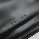 CELINE Shoulder Bag Leather Black Gold Auth 187081-19