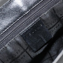 CELINE Shoulder Bag Leather Black Gold Auth 187081-21