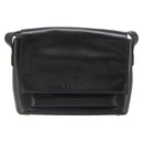 CELINE Shoulder Bag Leather Black Gold Auth 187081-13