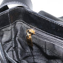 CELINE Shoulder Bag Leather Black Gold Auth 187081-24