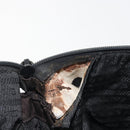 PRADA Hand Bag Nylon Black Gold Auth 187087-24