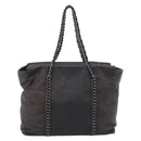 CHANEL Luxury Line Chain Tote Bag Leather Brown Silver CC Auth 187088SAV-2