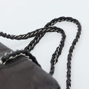 CHANEL Luxury Line Chain Tote Bag Leather Brown Silver CC Auth 187088SAV-8