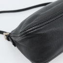 FENDI Mamma Baguette Shoulder Bag Leather Black Silver Auth 187091SAM-17
