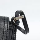 FENDI Mamma Baguette Shoulder Bag Leather Black Silver Auth 187091SAM-9