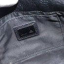 FENDI Mamma Baguette Shoulder Bag Leather Black Silver Auth 187091SAM-18