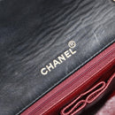 CHANEL Matelasse Chain Shoulder Bag Lamb Skin Black Gold CC Auth 187092SAM-17