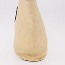 CHANEL Tote Bag Raffia Beige Gold CC Auth 187096-3