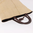 CHANEL Tote Bag Raffia Beige Gold CC Auth 187096-6