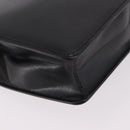 CELINE Chain Shoulder Bag Leather Black Gold Auth 187098A-12