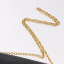 CELINE Chain Shoulder Bag Leather Black Gold Auth 187098A-8